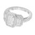 Peter Suchy Triple Halo Emerald Cut Diamond Suchy .99ct Platinum Engagement Ring