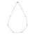 Diamond By The Yard 14k Pink Gold 18 Inch .18ct Necklace
