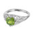 1.04 Carat Green Demantoid Garnet Diamond Platinum Art Deco Engagement Ring