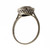 Vintage 1940 .95ct European Ideal Cut Platinum Engagement Ring Calibre Sapphires 
