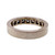Peter Suchy Platinum Half Way .50ct 3.9mm Wide Wedding Band Ring 