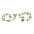 Cordova Diamond Yellow White Gold Hoop Earrings