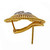 Vintage 1950 Open Work Swirl Diamond 18k Gold Earrings 