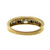 Vintage 1960 CCC .30ct Radiant .36ct Baguette 14k Yellow Gold Diamond Band Ring 