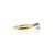 Vintage .90ct Ideal GIA Round Diamond Tapered Baguette 18k Gold Platinum Ring