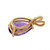 Estate 4.29ct Amethyst 14k Pendant Pear Shape 