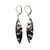 Peter Suchy Quartz Black Tourmaline 34.43ct 14k White Gold Dangle Earrings 