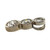 Estate Triple Bezel Diamond 14k White Gold Pendant .70ct