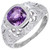 GIA Certified 2.40 Carat Purple Sapphire Diamond Platinum Engagement Ring