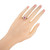 GIA Certified .75 Oval Natural Pink Sapphire Diamond Gold Engagement Ring