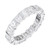 Peter Suchy 3.64 Carat Diamond Princess Cut Platinum Eternity Wedding Band Ring