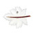 Vintage 1970 Angel Skin Quartz 14k Yellow Gold Leaf Brooch 