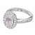 Peter Suchy GIA Certified 2.74 Carat Pink Sapphire Diamond Halo Platinum Ring