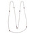 Designer BK .63ct Diamond By The Yard 32 Inch 18k White Gold Necklace 
