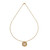 Vintage 1900 Pink Gold Blue Opal Pendant