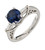 Del Co Designer 2.37ct Royal Blue Certified Sapphire Diamond 14k White Gold Engagement Ring 