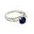 Del Co Designer 2.37ct Royal Blue Certified Sapphire Diamond 14k White Gold Engagement Ring 