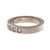 Peter Suchy Ladies Solid Flat Platinum 4mm 7 diamond Wedding Band 
