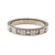 Peter Suchy Design Mens Solid 18k White Gold 5 Diamond Wedding Band Ring 