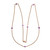 Vintage 1920 14k Long Chain Natural Amethyst Freshwater Pearl Necklace