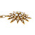Victorian 14k Pink Gold Star Pendant Natural Half Pearls & Rose Cut Diamonds 