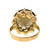 Vintage 1950 5.00ct Smoky Quartz 14k Yellow Gold Ring 