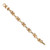 .24 Carat Diamond Yellow Gold Heart Link Bracelet
