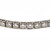 Vintage 1940 3.30ct Iridium Platinum Hinged Link Diamond Bracelet 