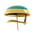 Vintage 1960 Cellino 18k Yellow Gold Clip Post Turquoise Earrings 