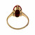 Antique 1890 14k Rose Gold Natural Red Coral Ring