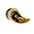 Estate 9.3mm Black South Sea Pearl Swirl 18k Yellow Gold Earrings