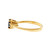 Estate .98ct Fine Oval Sapphire Diamond 14k Yellow Gold Engagement Ring 