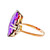 Vintage Retro 1940’s Pink White Gold 4.50ct Amethyst Ring