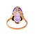 Vintage Retro 1940’s Pink White Gold 4.50ct Amethyst Ring