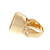 Peter Suchy Rare Citrine Quartz With Red Iron 14k Yellow Gold Ring 