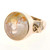 Peter Suchy Rare Citrine Quartz With Red Iron 14k Yellow Gold Ring 