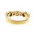 Round Princess Cut Bezel Set Diamond Wedding Band Ring 18k Yellow Gold 