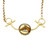 Victorian Reverse Carved Quartz Horse Necklace 14k Yellow Gold