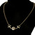 Victorian Reverse Carved Quartz Horse Necklace 14k Yellow Gold