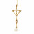 Victorian Natural Freshwater Pearl Lavaliere Pendant 14k Yellow Gold 