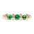 Estate Emerald Pavé Diamond Ring 18k Yellow Gold 