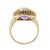 Estate Purple Oval Amethyst 14k Yellow Gold Ring