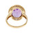 Estate Purple Oval Amethyst 14k Yellow Gold Ring