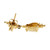 Vintage Opal Pearl Dangle Earrings 14k Yellow Gold