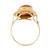 Vintage 1950 Natural Coral Ring GIA Certified Red Orange Color 18k & 14k Gold 