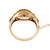 3.25 Carat Rose Cut Diamond Enamel Rose Gold Bangle Bracelet