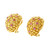 Spitzer & Furman Ruby Gold Domed Clip Post Earrings