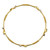 Artisanal Emerald Diamond Yellow Gold Bangle Bracelet