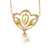 Victorian Art Nouveau 1900 Pendant Natural Pearl Pendant GIA Certified 14k Gold