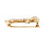 Vintage Prancing Horse Seed Pearl Diamond Pin 14k Yellow Gold 